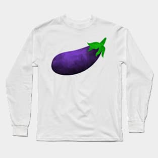 Watercolor Eggplants Art Long Sleeve T-Shirt